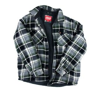 COLEMAN | FLEECE LINED FLANNEL JACKET| LARGE